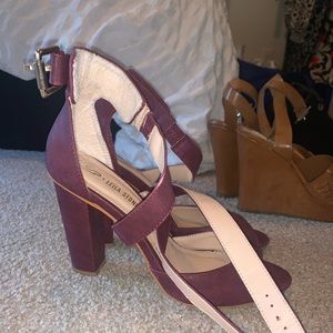 Purple strappy High heels